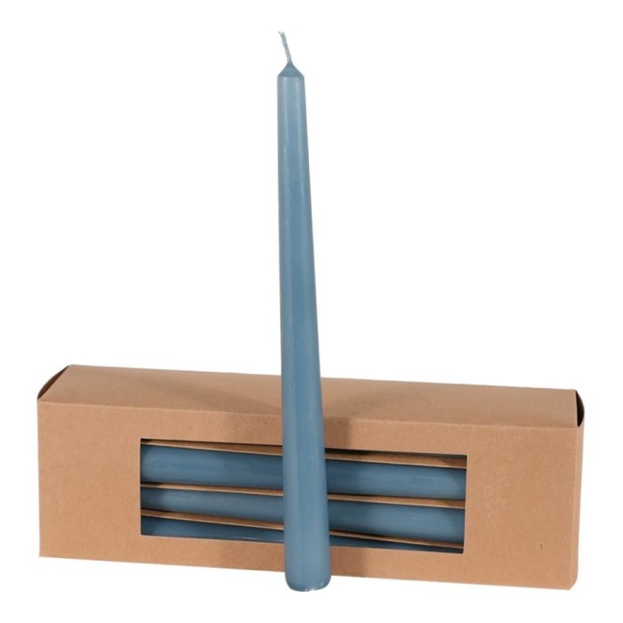 CANDELA CONICA H.250MM. D.21MM. BLUE